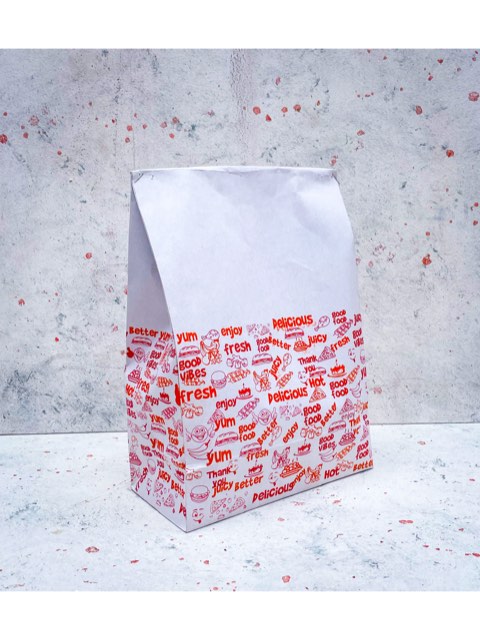 Generic Medium Slim Paper Bags Without Handle (White/Colored)