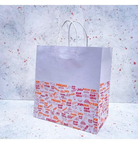 Gnr Large Paper Bags With Handle (White/Colored) (10pcs/pack)