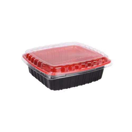 650ML Red and Black Pack With Clear Covers