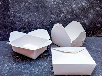 800ML WHITE LUNCH BOXES