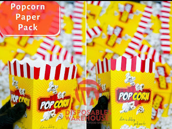 YELLOW FOLDABLE POPCORN PACK