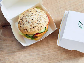 WHITE BURGER BOX
