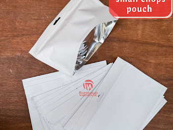 WHITE SMALL CHOPS POUCH
