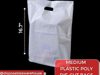 MEDIUM WHITE POLY BAG