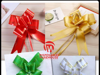 GOLD PULL BOW RIBBON (10pcs/pack)