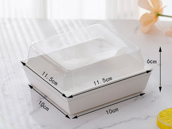 SMALL WHITE SQUARE PASTRY BOX