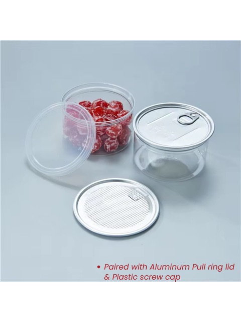 250ML PET FOOD JARS / CAN (100pcs/bag)