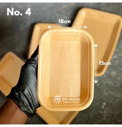 Disposable Kraft Tray (No. 4) - 20pcs/pack