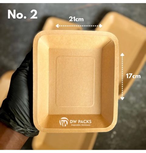 Disposable Kraft Tray (No. 2) - 20pcs/pack