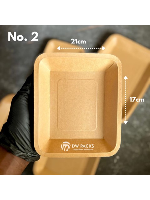 Disposable Kraft Tray (No. 2) - 20pcs/pack