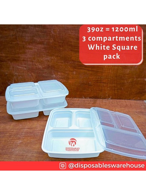39oz SQUARE 3 COMPARTMENT PACK (10pcs/pack) - Image 3