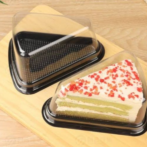 Cake Slice Pack With Black Base - 25pcs/pack