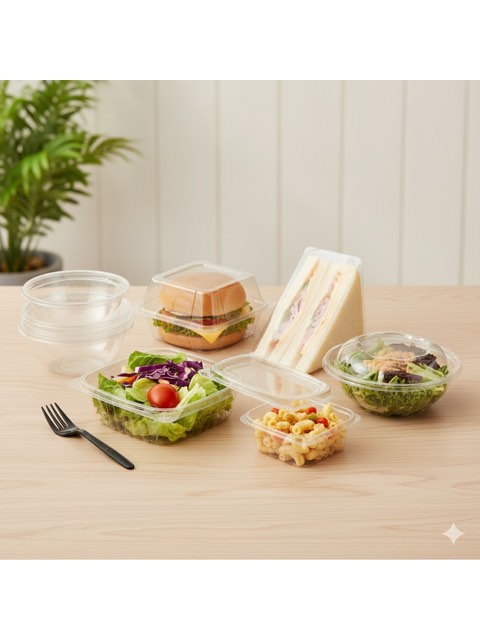 different food packaging