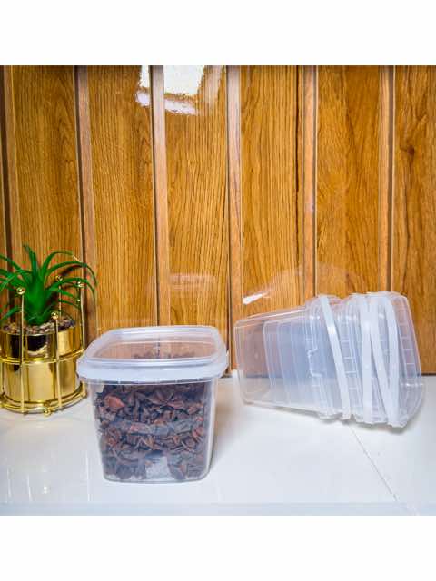 750ml Transparent square pail Foreign (10pcs/pack)