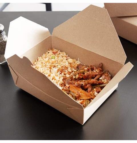 1200ML KRAFT LUNCH BOXES - 50pcs/pack