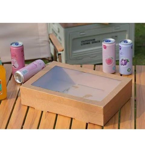 Kraft Platter Box with window (31x45cm) (Foreign)