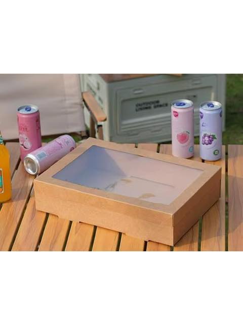 Kraft Platter Box with window (31x45cm) (Foreign)