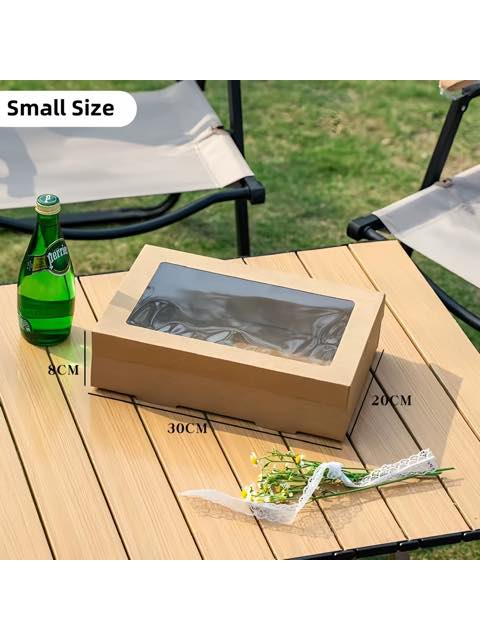Kraft Platter Box with window (20x30cm) (Foreign)