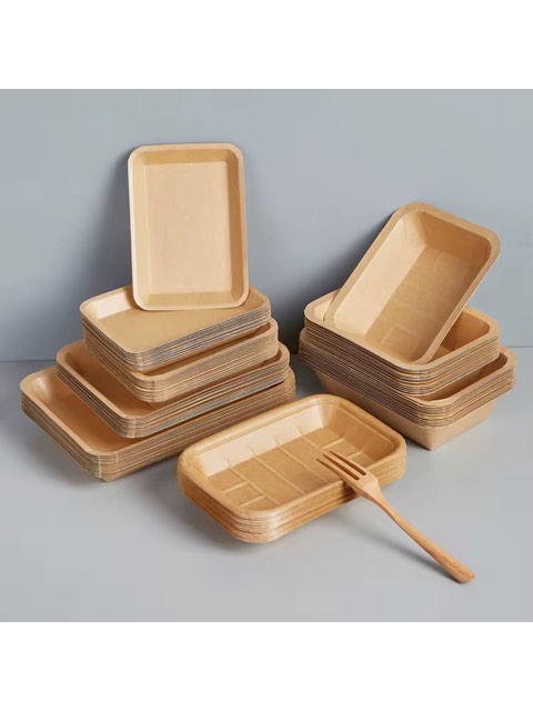 Disposable Kraft Tray (No. 1) - 20pcs/pack - Image 5