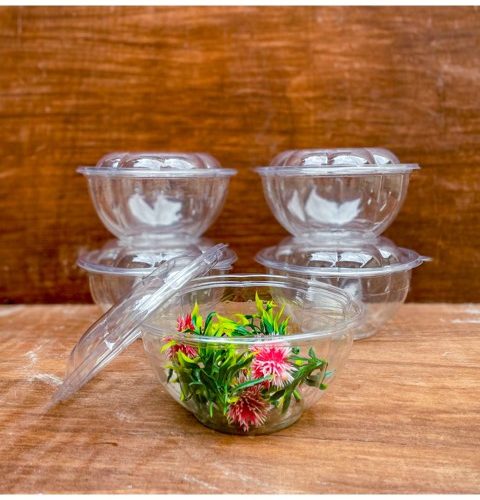 32oz / 1000ML ROUND SALAD BOWL WITH DETACHED LID