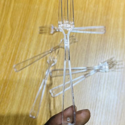 Mini Clear dessert fork (20pcs/pack)